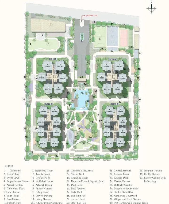 Poulomi Florique master plan Poulomi Florique master plan
